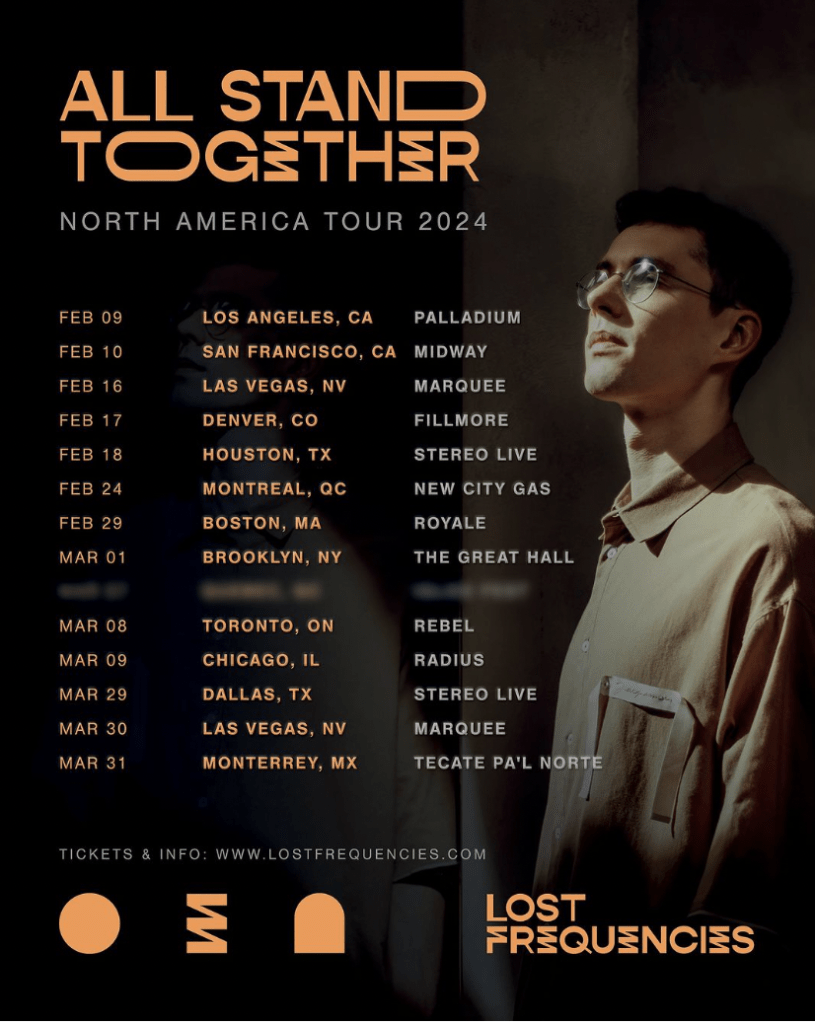 Lost Frequencies, All Stand Together North American Tour 2024